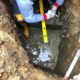 Construction d'un Mur de Soutènement en Blocs de Béton pour un Terrain en Pente Marmande